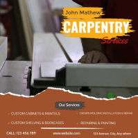 Carpentry services Square (1:1) template