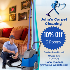 Carpet Cleaning Service Intragram Instagram Post template