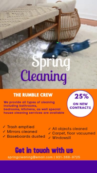 carpet cleaning video template Apresentação (16:9)