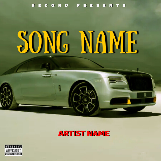 Cars album cover template