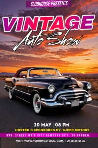cars events flyers Poster template