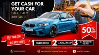 Cars for Sale Vídeo de portada de Facebook (16:9) template