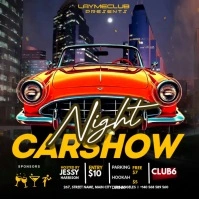 Carshow Vintage Night Message Instagram template