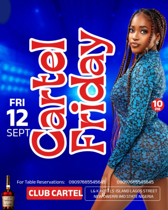 Cartel Party Cartel Friday Night Template | PosterMyWall