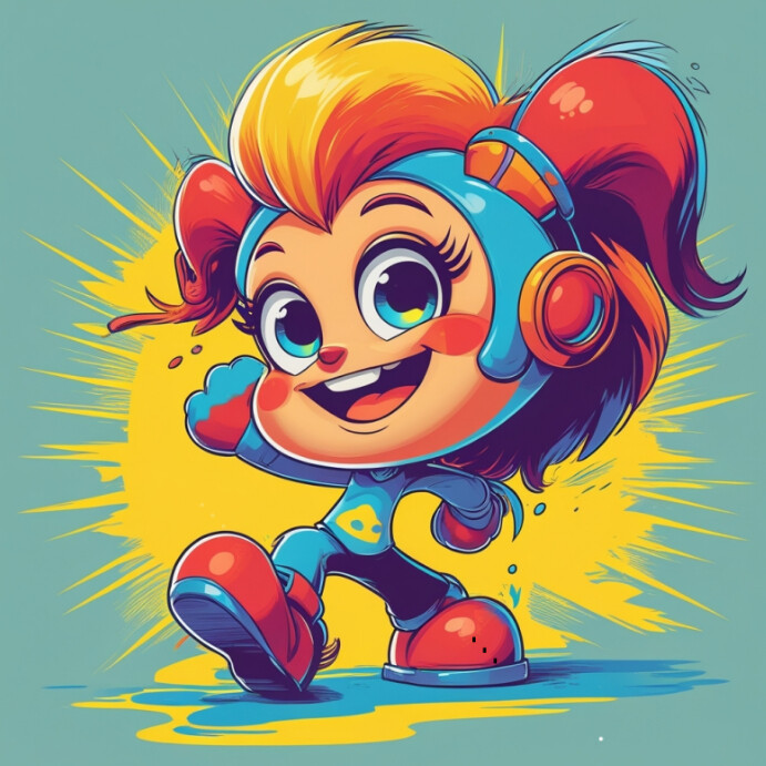 Cartoon characters Template PosterMyWall