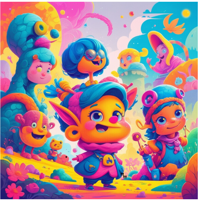 Cartoon characters Template PosterMyWall