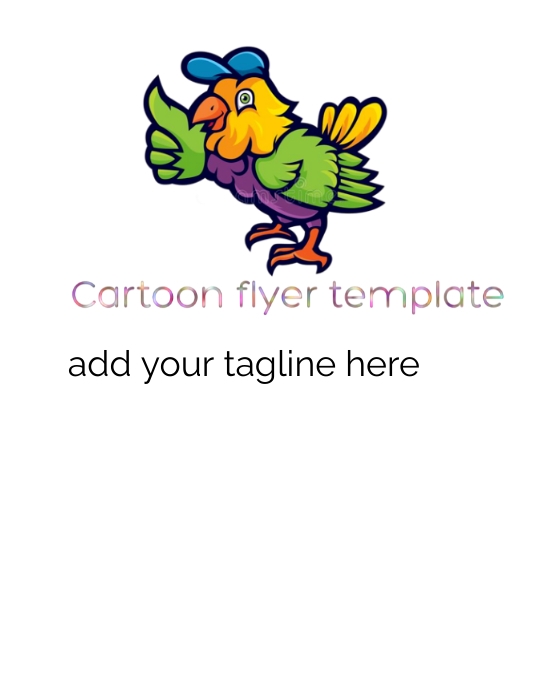Cartoon flyer template | PosterMyWall