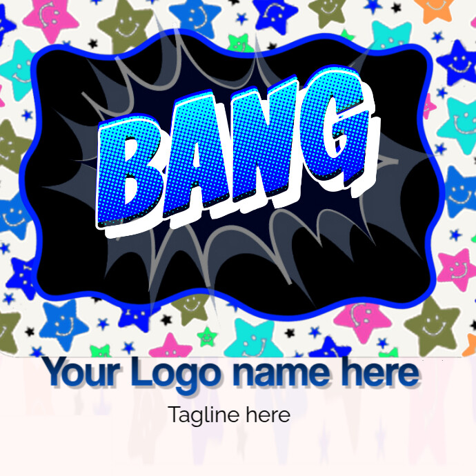 Cartoon logo template