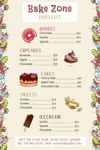2,220+ bake sale price list Customizable Design Templates ...