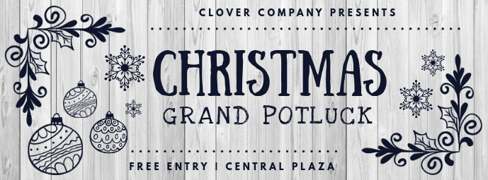 Modele Sculpte Noir Et Blanc De Noel Potluck Inviter Postermywall