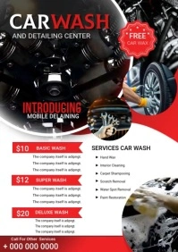 Carwash Abd Detailing Center A4 template