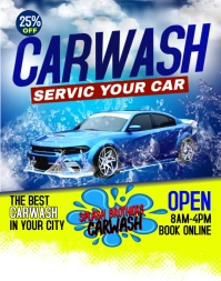 Carwash poster Póster/Tablero template