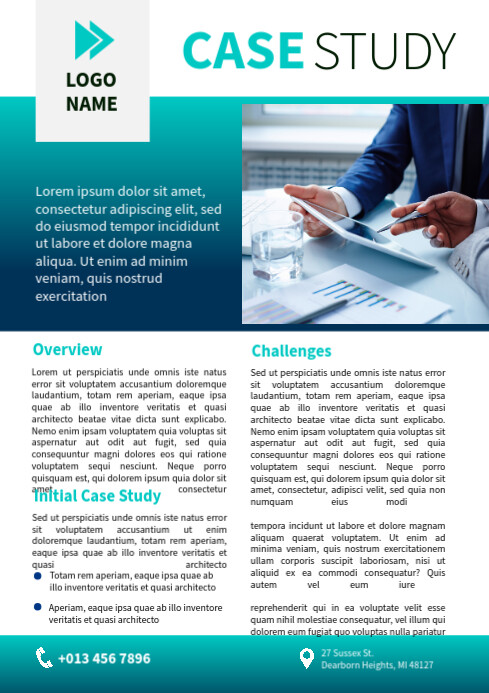 Case Study Design Template | PosterMyWall