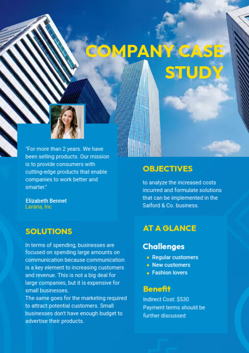 Case Study Flyer Template | PosterMyWall