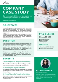 Case Study Flyer Template A4
