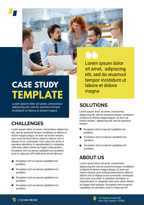 Case Study Template A4