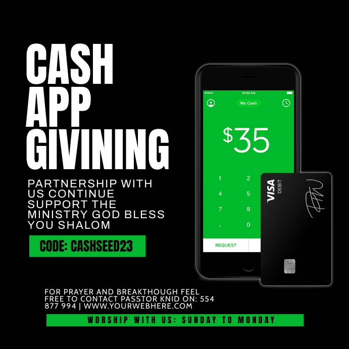 cash app Template PosterMyWall