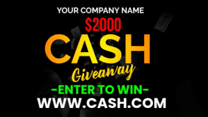 Cash Giveaway Digital Display (16:9) template