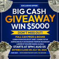 cash giveaway Square (1:1) template