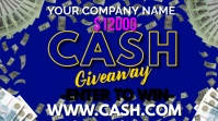 Cash Giveaway งานแสดงผลงานแบบดิจิทัล (16:9) template