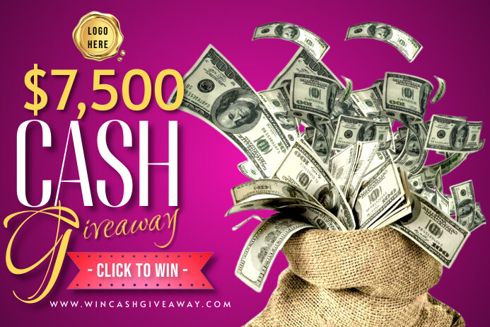Cash Giveaway Template | PosterMyWall