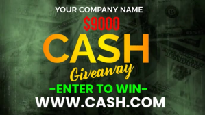 Cash Giveaway Pantalla Digital (16:9) template