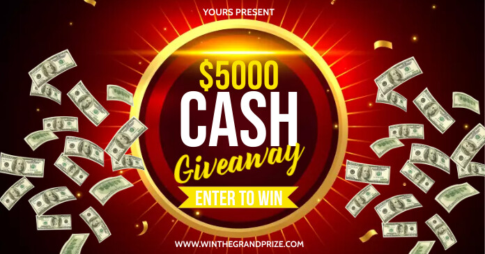 CASH GIVEAWAY Template | PosterMyWall