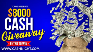 Cash Giveaway Digital Display (16:9) template