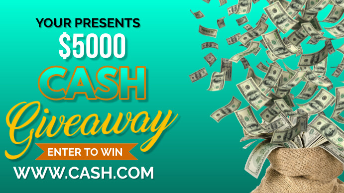 Cash Giveaway Digital Display (16:9) template