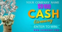 Cash Giveaway Facebook Shared Image template