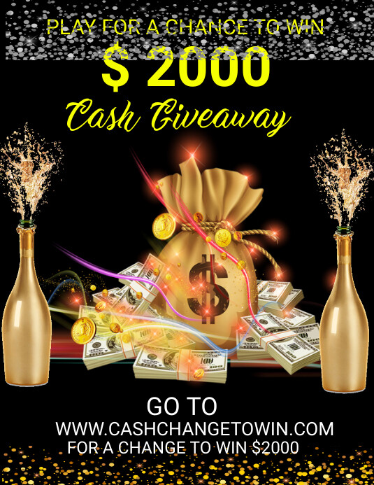 Copy of Cash Giveaway Flyer (us Letter) | PosterMyWall