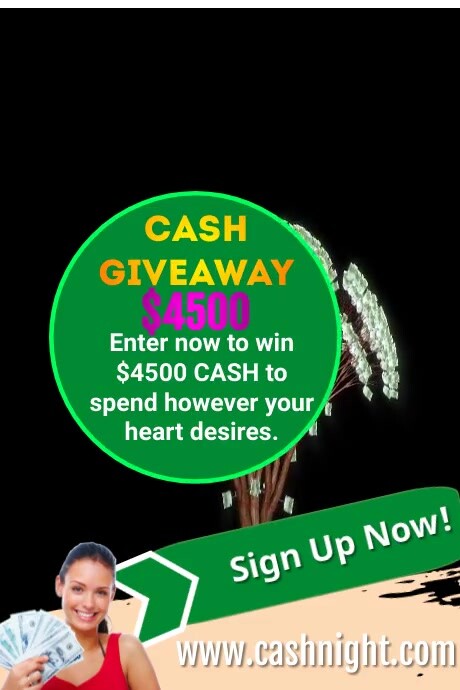 Plantilla de Cash Giveaway Poster | PosterMyWall