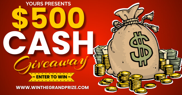 Copy of cash giveaway poster flyer design | PosterMyWall