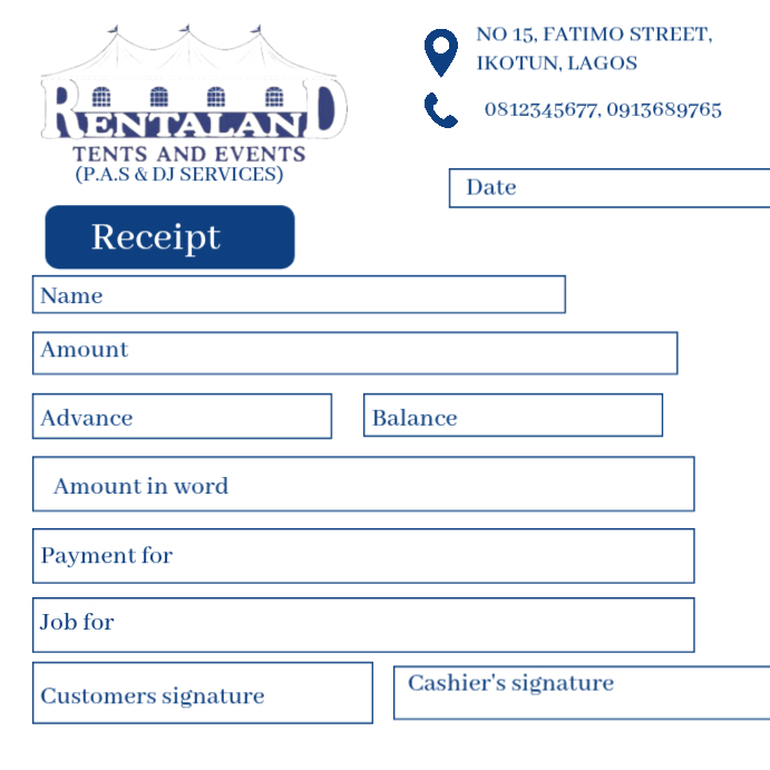 Cash Designs Free Cash receipt design Template | PosterMyWall