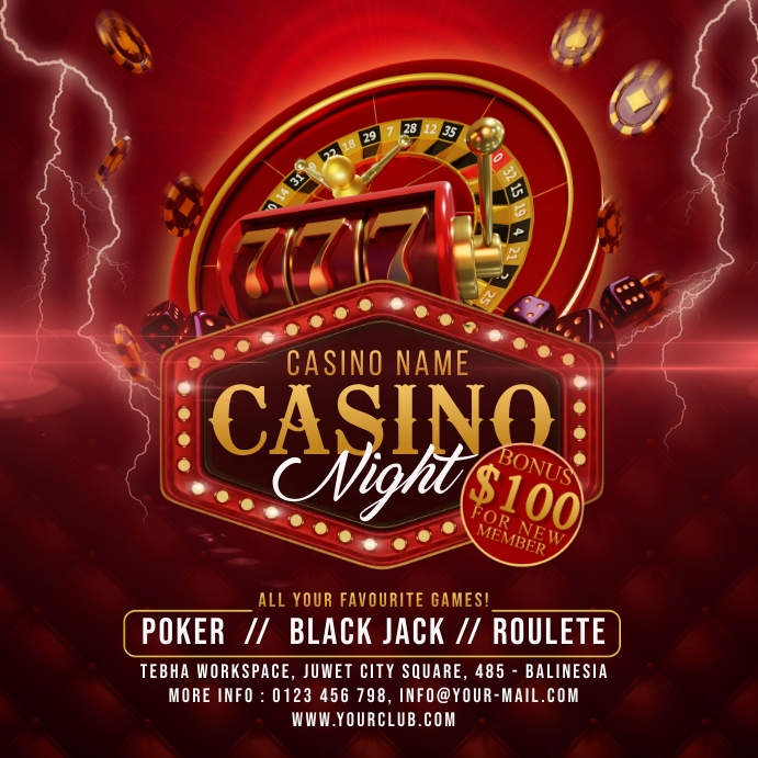 Casino & Poker Instagram Template | PosterMyWall