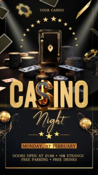 Casino เรื่องราวบน Instagram template