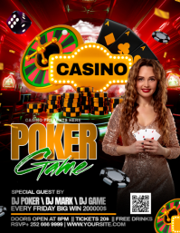 CASINO Flyer (US Letter) template