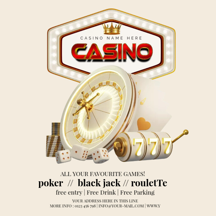 Casino Template PosterMyWall