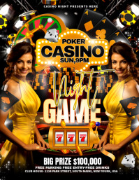 CASINO Flyer (US Letter) template