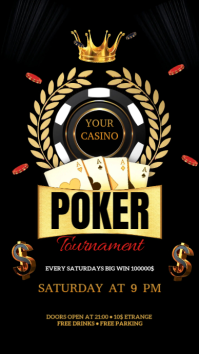 Nero Casino Poker Tournament Digitalt display Template