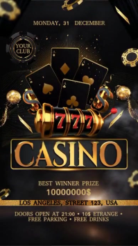 Casino Display Pantalla Digital (9:16) template