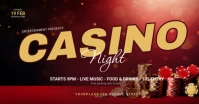 Casino Event Advertisement template Facebook Shared Image