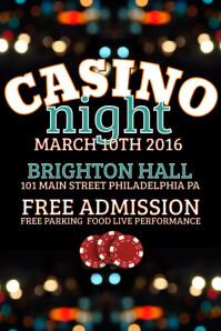 230 Casino Night Customizable Design Templates Postermywall