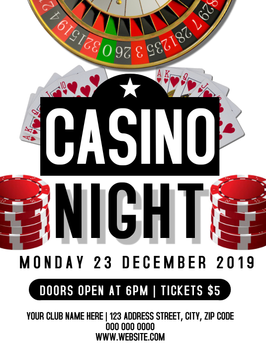 Casino event flyer program Casino event flyer program