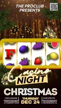 Casino Night Christmas Edition История на Instagram template