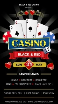 Casino Night Club Digital Display Ad template