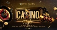 Casino Night Copertina evento Facebook template