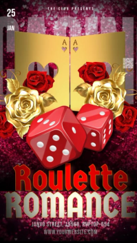 Casino Night Event Instagram Reel Video template