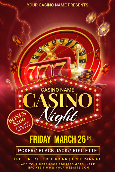 Flyer Soirée Casino