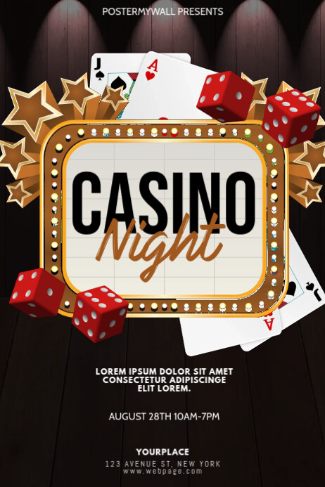 Interface graphique moderne du casino Night casino